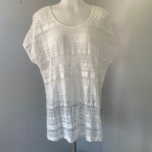 Chico's Crochet white top